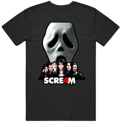 Scream 4 Thriller Horror Movie 2011 Graphic Black Tee Unisex Film Merch T Shirt