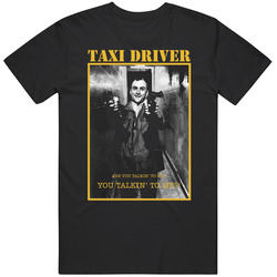 Taxi Driver Graphic Black Tee Unisex Film Merch T Shirt