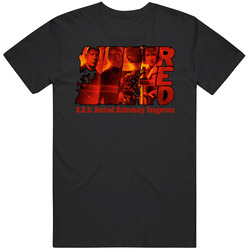 Red Retired Extremely Dangerous Graphic Black Tee Unisex Film Merch T Shirt