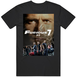 Fast And Furious 7 Vengeance Comes Home Standard Black Graphic Black Tee Unisex Film Merch T Shirt