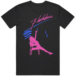 Flashdance 80s Movie Graphic Black Tee Unisex Film Merch T Shirt