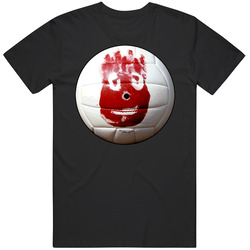 Cast Away Movie Wilson Graphic Black Tee Unisex Film Merch T Shirt