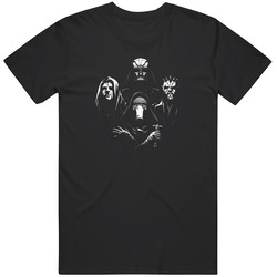 Funny Star Wars Queen Bohemian Rhapsody Cover Mashup T Shirt Vader Maul Kylo Ren Palpatine Graphic Black Tee Unisex Film Merch T Shirt