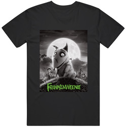 Frankenweenie New 2012 Movie Graphic Black Tee Unisex Film Merch T Shirt