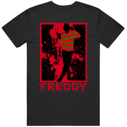 Nightmare On Elm Street Horror Movie Graphic Black Tee Unisex Film Merch T Shirt
