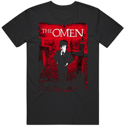 The Omen Cult Horror Movie Graphic Black Tee Unisex Film Merch T Shirt
