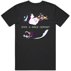 2001 A Space Odyssey Graphic Black Tee Unisex Film Merch T Shirt