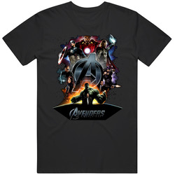 Avengers Funny  Movie Graphic Black Tee Unisex Film Merch T Shirt