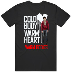 Cold Body Warm Heart Warm Body Black Graphic Black Tee Unisex Film Merch T Shirt