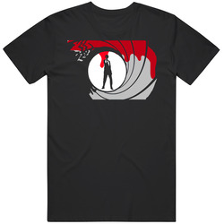 James Bond 007 Retro Black Graphic Black Tee Unisex Film Merch T Shirt