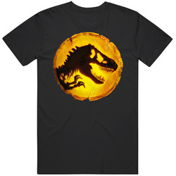 Jurassic World 3 Dominion 2022 New Movie Poster Dinosaur Skeleton Logo Life Found A Way Graphic Black Tee Unisex Film Merch T Shirt