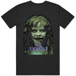 Exorcist Movie Horror Graphic Black Tee Unisex Film Merch T Shirt