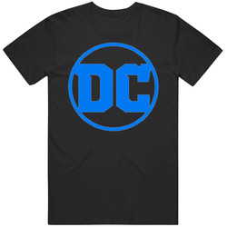 Dc Comics Logo Graphic Black Tee Unisex Film Merch T Shirt