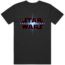 The Movie 2017 Star Wars The Last Jedi Logo Graphic Black Tee Unisex Film Merch T Shirt