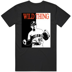 Major League Wild Thing Movie Graphic Black Tee Unisex Film Merch T Shirt