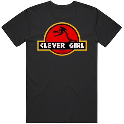 Clever Girl Graphic Black Tee Unisex Film Merch T Shirt