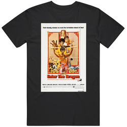 Enter The DragonÂ cool 70's Vintage Classic Action Movie  Fan Graphic Black Tee Unisex Film Merch T Shirt