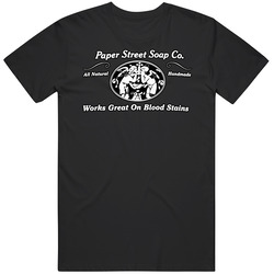 Paper Street Soap Company Fight Club Graphic Black Tee Unisex Film Merch T Shirt