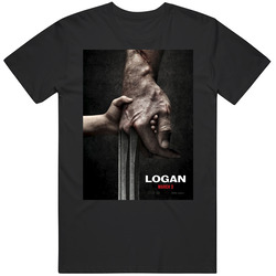 Logan Superhero Comic Movie Graphic Black Tee Unisex Film Merch T Shirt