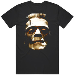 Frankenstein Monster Movie Thriller Vintage Graphic Black Tee Unisex Film Merch T Shirt