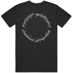 The Lord Of The Rings One Ring Cool Graphic Black Tee Unisex Film Merch T Shirt