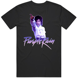 Purple Rain Movie Graphic Black Tee Unisex Film Merch T Shirt