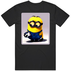 Despicable Me Minions Cartoon Graphic Black Tee Unisex Film Merch T Shirt