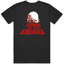 Dawn Of The Dead Movie Zombie Graphic Black Tee Unisex Film Merch T Shirt