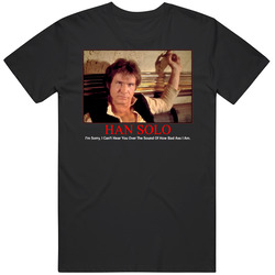 Han Solo Badass Graphic Black Tee Unisex Film Merch T Shirt