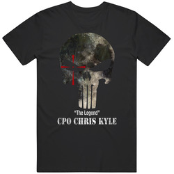 Cpo Chris Kyle Mens Graphic Black Tee Unisex Film Merch T Shirt