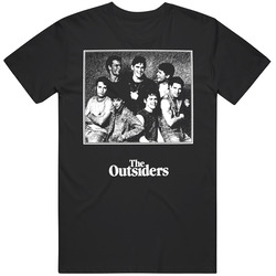 The Outsiders Patrick Swayze Matt Dillon Movie Graphic Black Tee Unisex Film Merch T Shirt