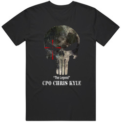 Cpo Chris Kyle Graphic Black Tee Unisex Film Merch T Shirt
