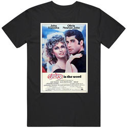 Grease Cool 70's Comedy Vintage Classic Movie  Fan Graphic Black Tee Unisex Film Merch T Shirt