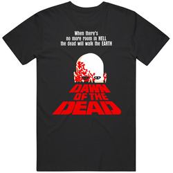 Dawn Of The Dead Movie Graphic Black Tee Unisex Film Merch T Shirt