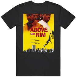 Above The Rim Movie Graphic Black Tee Unisex Film Merch T Shirt