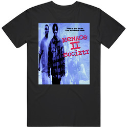 Menace Ii Society Graphic Black Tee Unisex Film Merch T Shirt