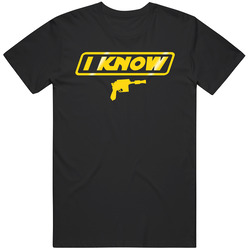 I Know Graphic Black Tee Unisex Film Merch T Shirt