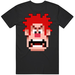 Wreck It Ralph Graphic Black Tee Unisex Film Merch T Shirt