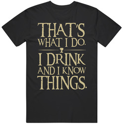 Drink Men Black Graphic Black Tee Unisex Film Merch T Shirt