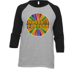 Wheel Of Fortune Popular Tv Game Show Fan Baseball Raglan Classic Television TV Show Raglan 3/4 Sleeve Shirt Wheel Of Fortune Popular Tv Game Show Fan Baseball Raglan Classic Television TV Show Raglan 3/4 Sleeve Shirt