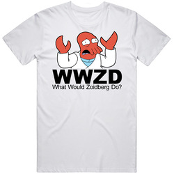 Futurama Wwjd Zoidberg Cartoon Tv Classic Television TV Show T Shirt