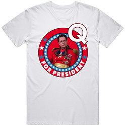 Q Star Trek For President Tv Show Villain Fan Classic Television TV Show T Shirt