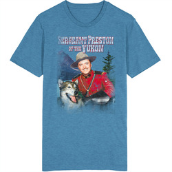 Sergeant Preston Of The Yukon Retro 50s Tv Show Poster Vintage Unisex Classic Television TV Show T Shirt