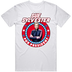 Sue Sylvester Glee For President Tv Show Villain Fan Classic Television TV Show T Shirt