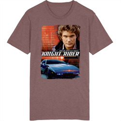 Knight Rider 80s Tv Series Show Worn Look Vintage Unisex Classic Television TV Show T Shirt