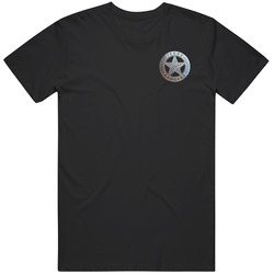 Walker Texas Ranger Badge Chest Emblem Retro 90s Tv Show Fan Classic Television TV Show T Shirt