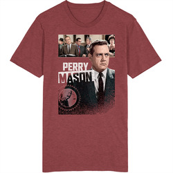 Perry Mason Retro 50s Tv Show Poster Vintage Unisex Classic Television TV Show T Shirt