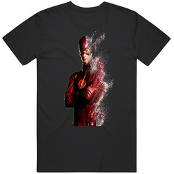 The Flash Barry Allen Disintegrating Cool Superhero Classic Television T Shirt