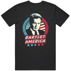 Bartlet For America T-shirt West Wing Tee Tv Show Classic Television T Shirt