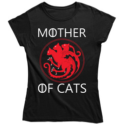 Mother Of Cats Classic Television Ladies T Shirt